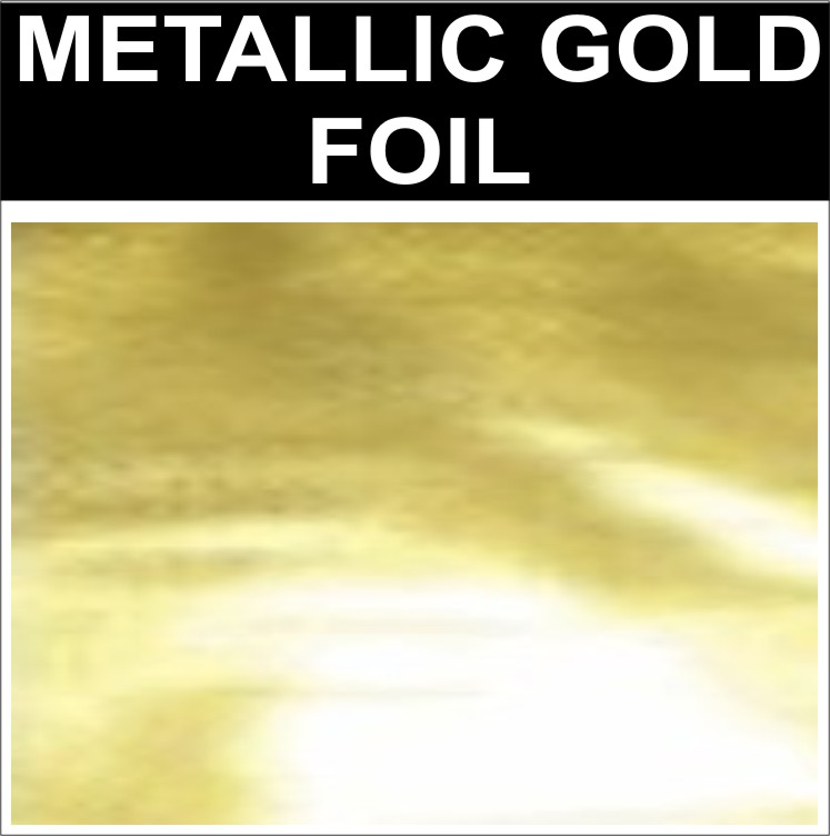 110mm Metallic Gold Foil 110mm Metallic Gold Foil